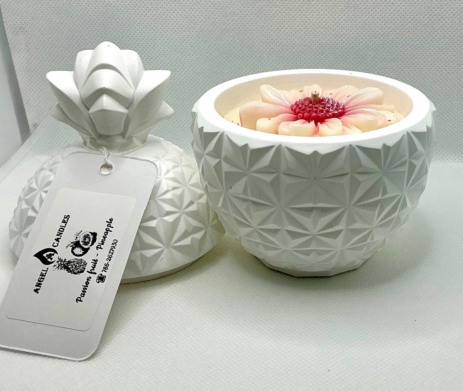 Angel A Candles Passion Fruit Pineapple lidded decorative candle