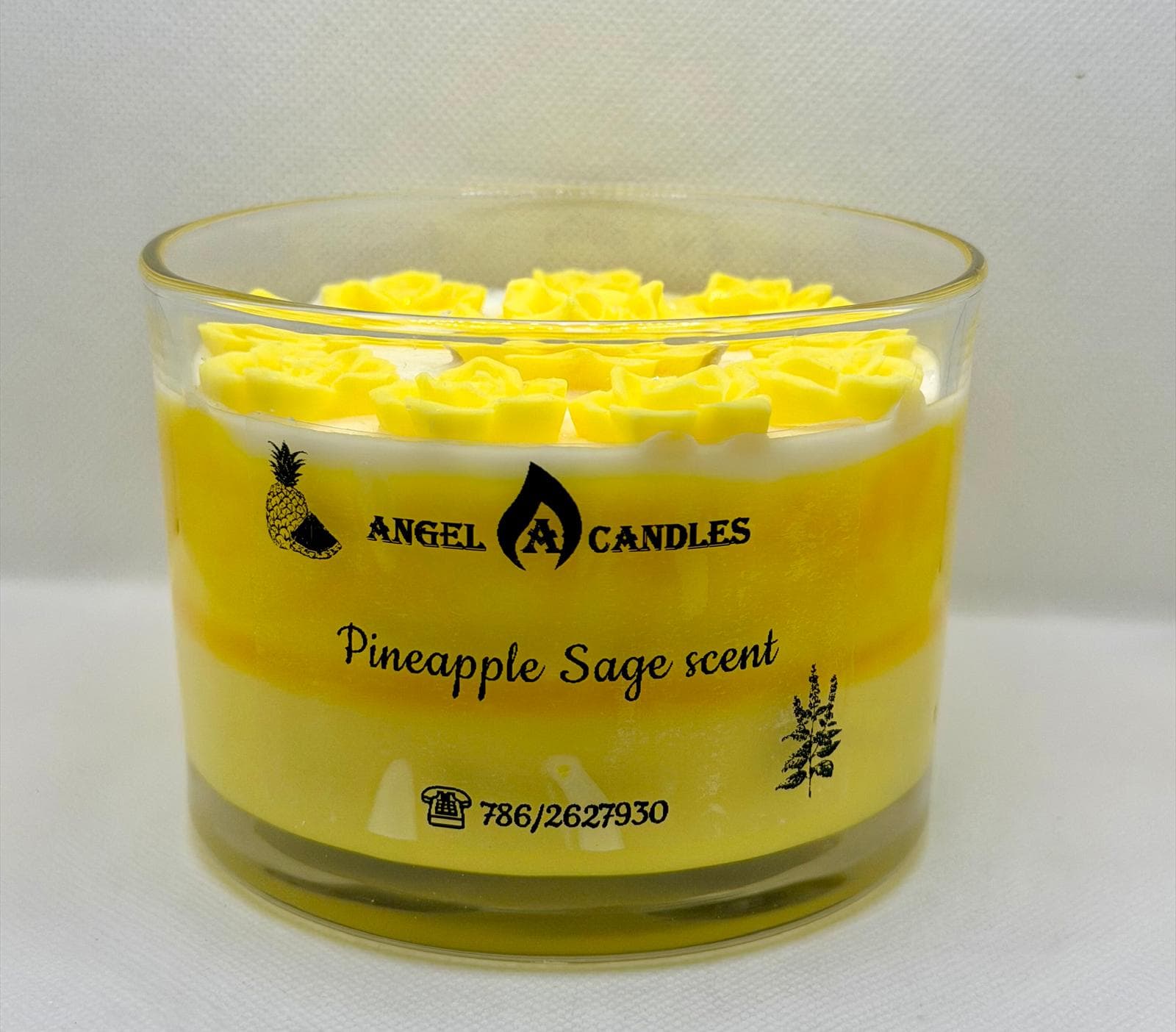 Angel A Candles Pineapple Sage Scented Candle